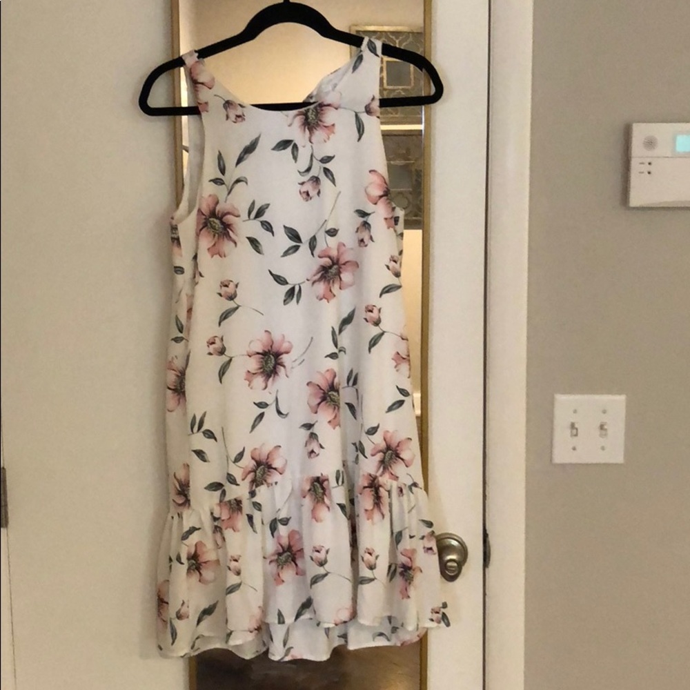 Beautiful floral drop waist dress